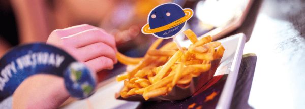 Pommes im Restaurant Galaxy Diner