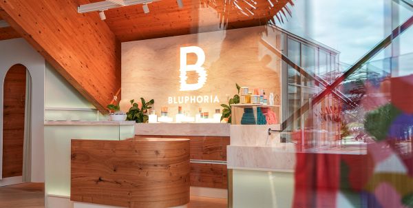 Bluphoria Verkaufs-Store im EIngangsbereich des Badeparadies